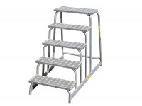 Podestleiter Brückenleiter Höhe 1.000 mm Podesttreppe Aluminiumleiter Podestleiter Brückenleiter Höhe 1.000 mm Podesttreppe Aluminiumleiter