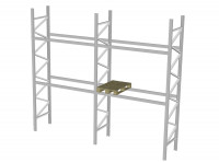 Dexion P90 Palettenregal gebraucht Tiefe 1.100 mm 2 Ebenen Stahl verzinkt Dexion P90 Palettenregal gebraucht Tiefe 1.100 mm 2 Ebenen Stahl verzinkt