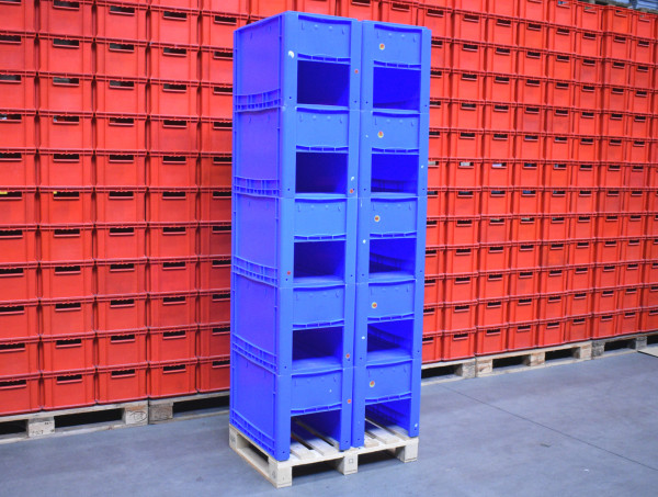 10x Bito XL 6442 Eurostapelbehaelter Stapelbehaelter 400x600x420 mm
