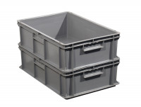 Stapelkisten SSI Schäfer EF 6180 Eurobox grau  Stapelkisten SSI Schäfer EF 6180 Eurobox grau