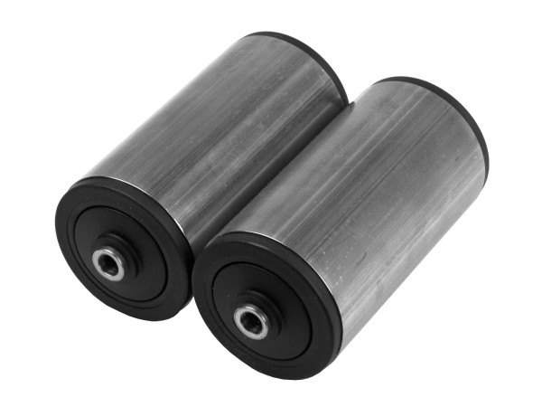 2x Edelstahltragrolle RL115 mm Ø60 mm Förderrolle Transportrolle