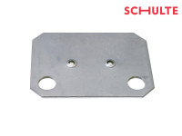 Schulte MULTIplus Unterlegplatte für Einfach-Klemmfuß verzinkt Steckregal 78 x 58 mm Schulte MULTIplus Unterlegplatte für Einfach-Klemmfuß verzinkt Steckregal 78 x 58 mm