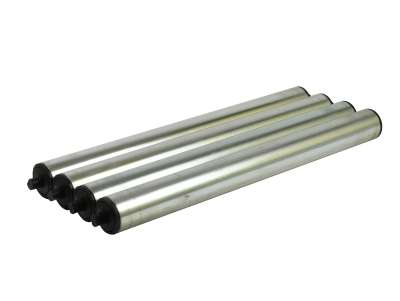 Produktbild von Tragrolle Aus Kunststoff Mit Federachse – 40 Mm Durchmesser, 8 Mm Achse, Längen 100-400 Mm, Für Rollenbahnen