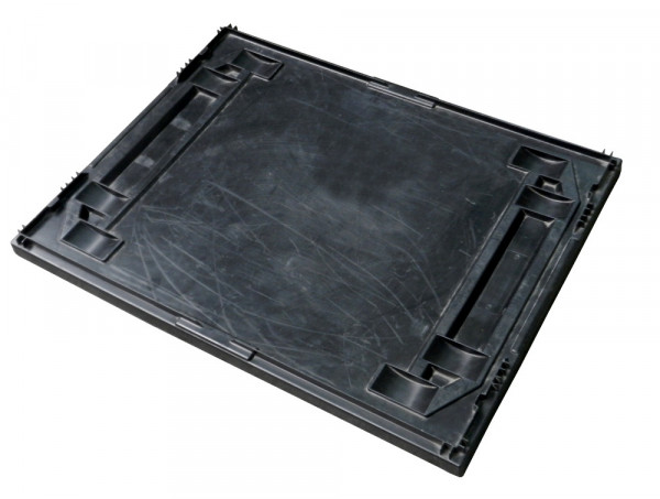 Deckel 800x600 mm Behälter Schäfer Kisten Abdeckung Euroboxen schwarz