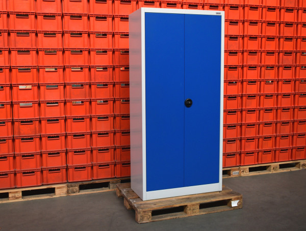 Holex Materielschrank Lagerschrank 940x400x1940 mm Stahlschrank Flügeltuerenschrank