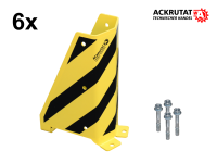6x Anfahrschutz Rammschutz Eckschutz Palettenregal Stützenschutz U-Form inkl. 4 Bodenanker 6x Anfahrschutz Rammschutz Eckschutz Palettenregal Stützenschutz U-Form inkl. 4 Bodenanker