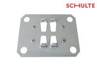 Schulte MULTIplus T-Profil Doppel-Klemmfuß verzinkt Regalklemmfuß Steckregal Schulte MULTIplus T-Profil Doppel-Klemmfuß verzinkt Regalklemmfuß Steckregal