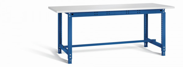 Otto Kind Werkbank 2004 x 750 x 718-958 mm (BxTxH), Melaminplatte, blau, Typ allrounder 111 m