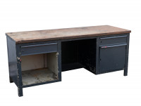 Werkbank Werktisch 2.000x750x850 mm Arbeitstisch anthrazit 38 mm Arbeitsplatte Werkbank Werktisch 2.000x750x850 mm Arbeitstisch anthrazit 38 mm Arbeitsplatte