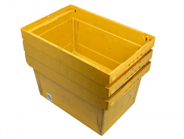 Transportbehälter Lagerkiste Lagerbox stapelbar gelb