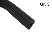 Siebschutzprofil Gr. 5 Kantenschutzprofil Gummi SBR Siebschutzprofil Gr. 5 Kantenschutzprofil Gummi SBR