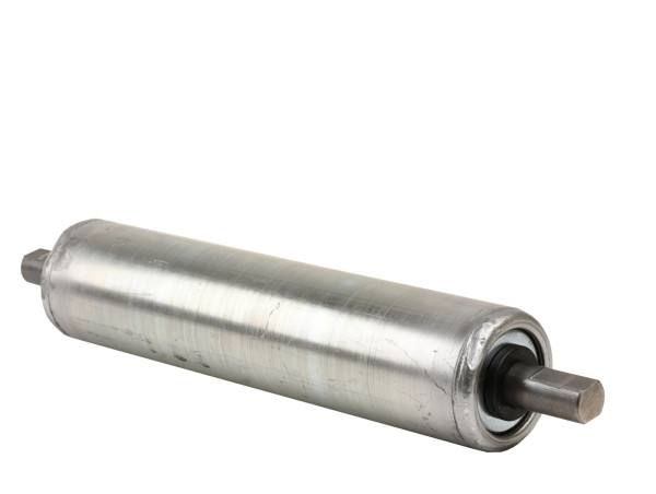 Tragrollen RL280 mm Ø63,5 mm Foerderrolle Transportrolle Stahl verzinkt Foerderstrecke