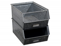 35x SSI Schäfer Sichtlagerkisten 322x515x200 mm Lagerfix 2 Metallkästen verzinkt 35x SSI Schäfer Sichtlagerkisten 322x515x200 mm Lagerfix 2 Metallkästen verzinkt