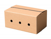 Transportkarton gelocht 30 mm Durchmesser Wellpappverpackung 275x460x220 mm Transportkarton gelocht 30 mm Durchmesser Wellpappverpackung 275x460x220 mm