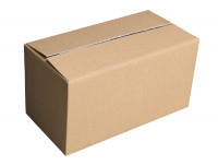 Zweiwelliger Pappkarton Versandbox Faltkartonage 255x500x260 mm Zweiwelliger Pappkarton Versandbox Faltkartonage 255x500x260 mm