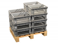 14x SSI Schäfer EF 4171 Stapelkorb 300x400x170 mm Eurobehälter Kunststoffkorb 14x SSI Schäfer EF 4171 Stapelkorb 300x400x170 mm Eurobehälter Kunststoffkorb