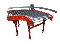 90° Rollenbahnkurve Förderkurve Förderbreite 560 mm Kurvenrollenbahn Rollenkurvenförderer 90° Rollenbahnkurve Förderkurve Förderbreite 560 mm Kurvenrollenbahn Rollenkurvenförderer