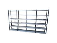 Gemac Fachbodenregal 4 Felder 6 Fachböden je Feld Gemac Fachbodenregal 4 Felder 6 Fachböden je Feld