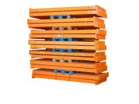 60x Nedcon Längstraversen 2800 mm Orange Traversen Regal Holm Balken   60x Nedcon Längstraversen 2800 mm Orange Traversen Regal Holm Balken