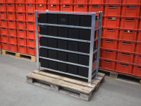 Schulte Fachbodenregal Lagerregal Laenge 1060 mm Magazinregal mit Lagerkisten Schulte Fachbodenregal Lagerregal Laenge 1060 mm Magazinregal mit Lagerkisten
