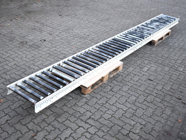 Schwerkraftrollenbahn Foerderstrecke Foerderbahn Laenge 6.000 mm Rollenbahn