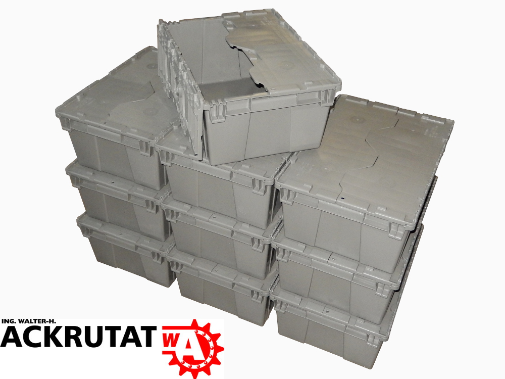 FP143 Orbis 10 x Stapelbehälter Behälter Deckelbox Kunststoffkiste Stapelbox 