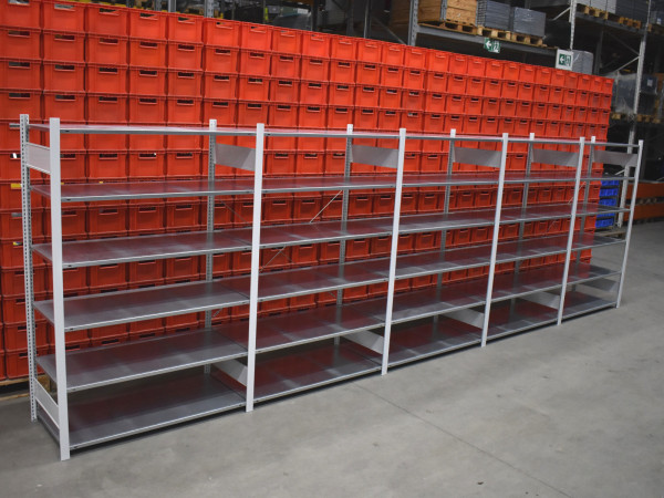 Schulte Fachbodenregal Laenge 6600 mm Lagerregal Stahlregal Regal