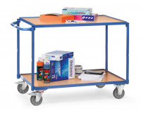 Fetra Tischwagen 2942 Ladefläche 1.000 x 600 mm 300 kg mit 2 Böden aus Holz Griff waagerecht Fetra Tischwagen 2942 Ladefläche 1.000 x 600 mm 300 kg mit 2 Böden aus Holz Griff waagerecht