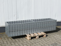 Stahlgitter Rückwandgitter Breite 2.200 mm Hoehe 500 mm Palettenregal Absperrzaun Stahl Stahlgitter Rückwandgitter Breite 2.200 mm Hoehe 500 mm Palettenregal Absperrzaun Stahl