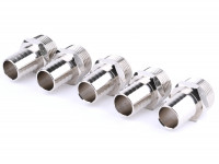 5er Set Einschraubschlauchtülle Messing vernickelt  5er Set Einschraubschlauchtülle Messing vernickelt