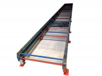 Kettenförderer L14688 B1000 Palettenkettenförderer mit Hubtisch Förderbahn Kettenförderer L14688 B1000 Palettenkettenförderer mit Hubtisch Förderbahn