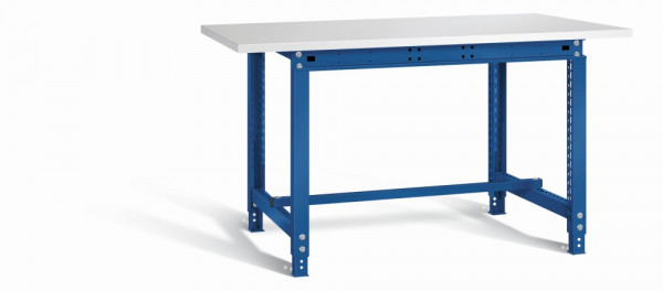 Otto Kind Werkbank 1524 x 750 x 718-958 mm (BxTxH), Melaminplatte, blau, Typ allrounder 111 m