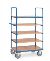 Fetra Etagenwagen 8343 Ladefläche 1.200 x 800 mm 600 kg mit 5 Böden aus Holz Höhe 1800 mm Fetra Etagenwagen 8343 Ladefläche 1.200 x 800 mm 600 kg mit 5 Böden aus Holz Höhe 1800 mm