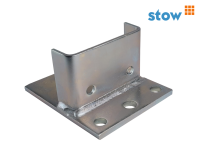 Stow Fußplatte 8 mm Regalfuß für 100 mm Rahmenprofilbreite Stahlblech, verzinkt Stow Fußplatte 8 mm Regalfuß für 100 mm Rahmenprofilbreite Stahlblech, verzinkt