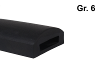 Siebschutzprofil Gr. 6 schwarz Kantenschutz 37x58x6/27 mm Klemmprofil Siebschutzprofil Gr. 6 schwarz Kantenschutz 37x58x6/27 mm Klemmprofil