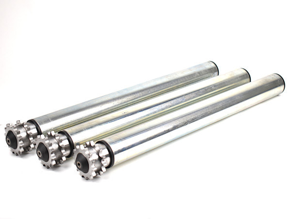 Doppel-Kettenradrolle RL 500 mm Foerderrolle Tragrolle Rollenbahn