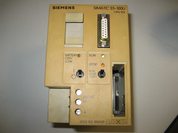 Siemens Simatic S5 6ES5 102-8MA01 S5-100U CPU 102 TOP
