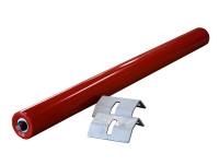 Untergurtrollenhalter im Set inklusive Förderbandrolle Stahl rot lackiert Rollenhalter Förderstrecke Untergurtrollenhalter im Set inklusive Förderbandrolle Stahl rot lackiert Rollenhalter Förderstrecke