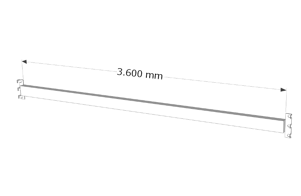 2x Schäfer PR600 Schwerlastregal Traverse LW2700 mm 2x Schäfer PR600 Schwerlastregal Traverse LW2700 mm