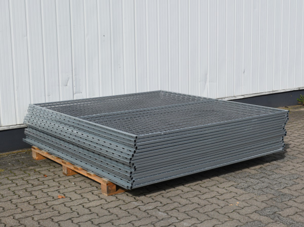 Rueckwandgitter Breite 2.200 mm Hoehe 2.000 mm Palettenregal Absperrzaun Stahl
