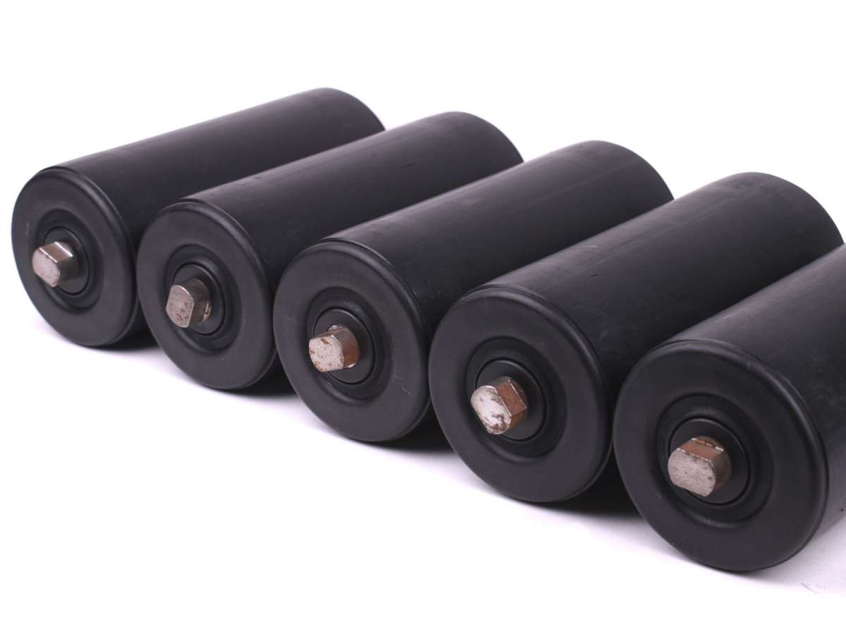 Kunststoff-Tragrollen Mit Federachse Für Rollenbahnen – 30 Mm Durchmesser, 8 Mm Achse, Längen 100–400 Mm