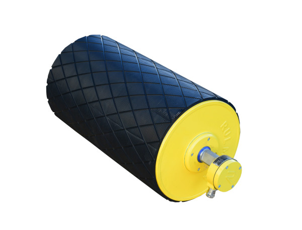 Rulmeca Trommelmotor RL=600 mm Ø 320 mm 4,0 kW Walzenmotor 1,6 m/s