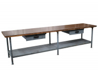 Werkbank 3015 x 720 x 805 mm (BxTxH) Werktisch Packtisch Arbeits-Versandtisch Werkbank 3015 x 720 x 805 mm (BxTxH) Werktisch Packtisch Arbeits-Versandtisch