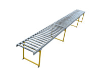 Schwerkraftrollenbahn L5.595 mm Förderbahn Fördersystem Tragrollen Stahl verzinkt Schwerkraftrollenbahn L5.595 mm Förderbahn Fördersystem Tragrollen Stahl verzinkt