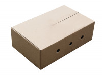 Versandverpackung gelocht 30 mm braun Wellpappkarton zweiwellig 380x600x190 mm Versandverpackung gelocht 30 mm braun Wellpappkarton zweiwellig 380x600x190 mm