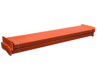Mecalux Palettenregal Traverse Balken orange lackiert  Mecalux Palettenregal Traverse Balken orange lackiert
