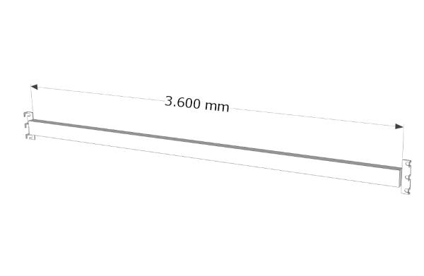 Palettenregal Dexion P90 Balken Träger Holm Traverse LW3600