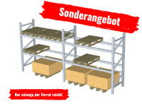 Dexion P90 Höhe 2800 mm Palettenregal 2 Ebenen Breite ca. 5700 mm 2 Felder 1,7 t Dexion P90 Höhe 2800 mm Palettenregal 2 Ebenen Breite ca. 5700 mm 2 Felder 1,7 t