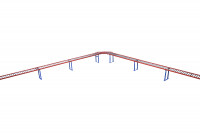 Schwerkraftrollenbahn 6xRollenbahnelemente L2000mm 1xSchwerkraftkurve 90° L900 Schwerkraftrollenbahn 6xRollenbahnelemente L2000mm 1xSchwerkraftkurve 90° L900