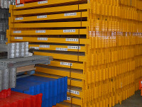 Paletenregal traverse Meta Regal gebraucht gelb Paletenregal traverse Meta Regal gebraucht gelb